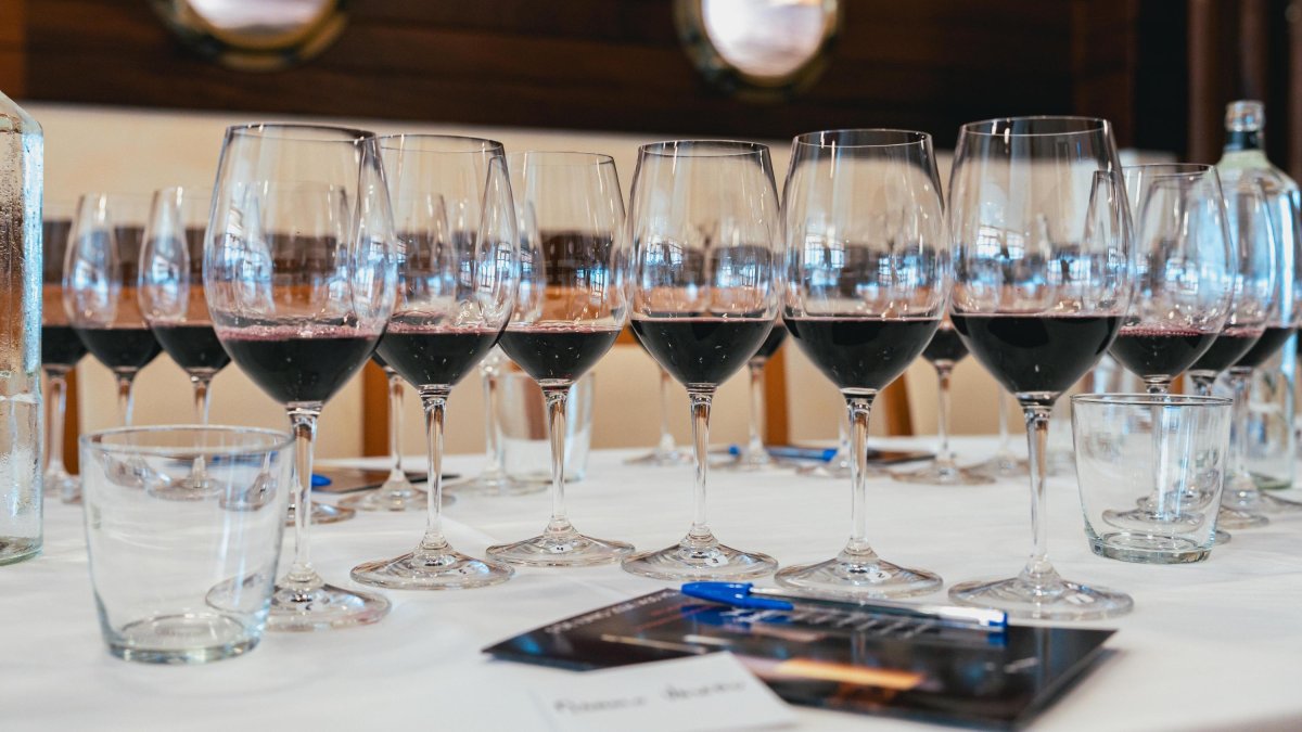 Imagen de archivo de una cata de vinos.