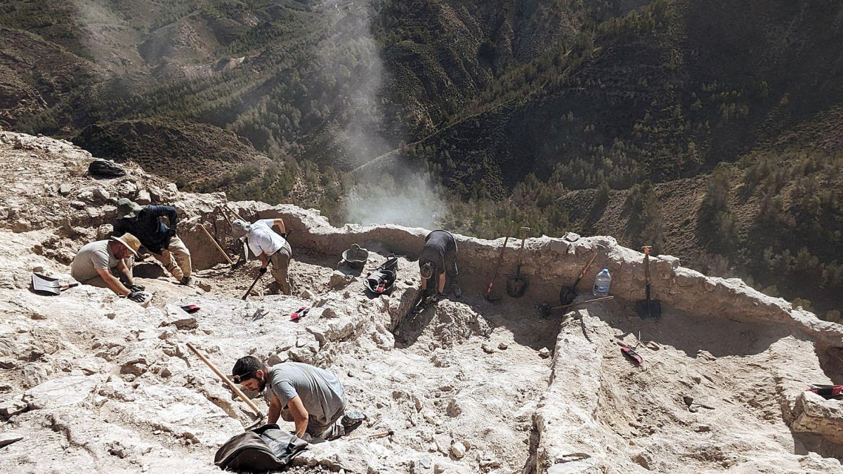 Trabajos realizados en el yacimiento de Huércal la Vieja.