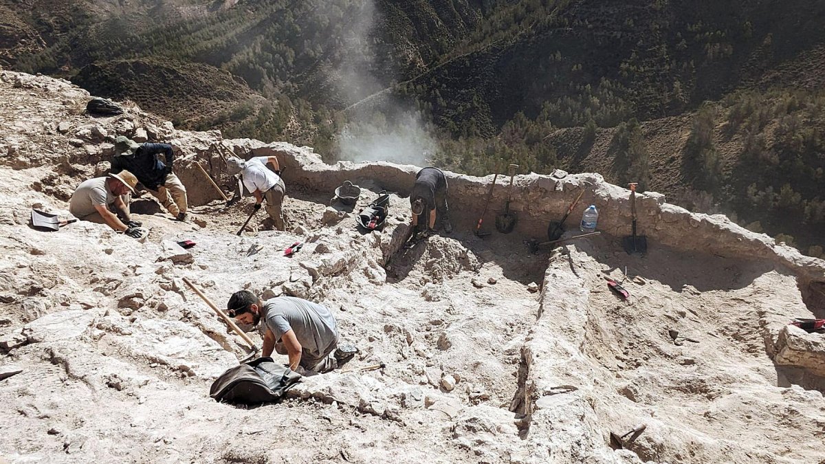 Trabajos realizados en el yacimiento de Huércal la Vieja.