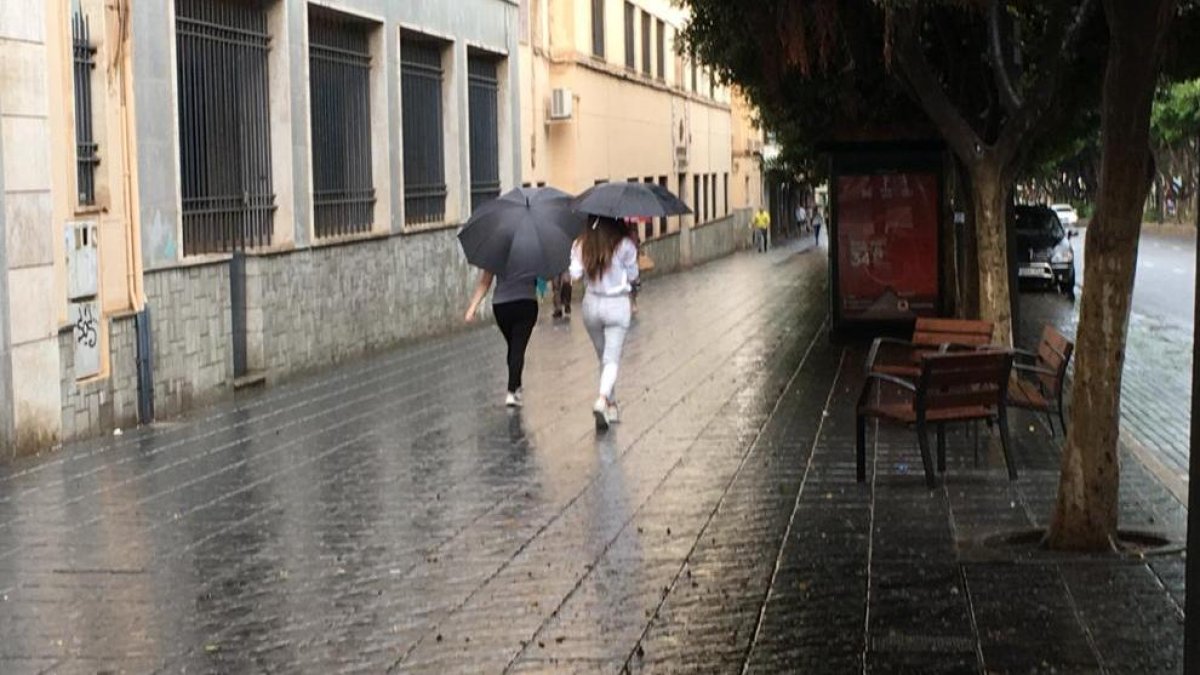 Jornada de lluvia en Almería.