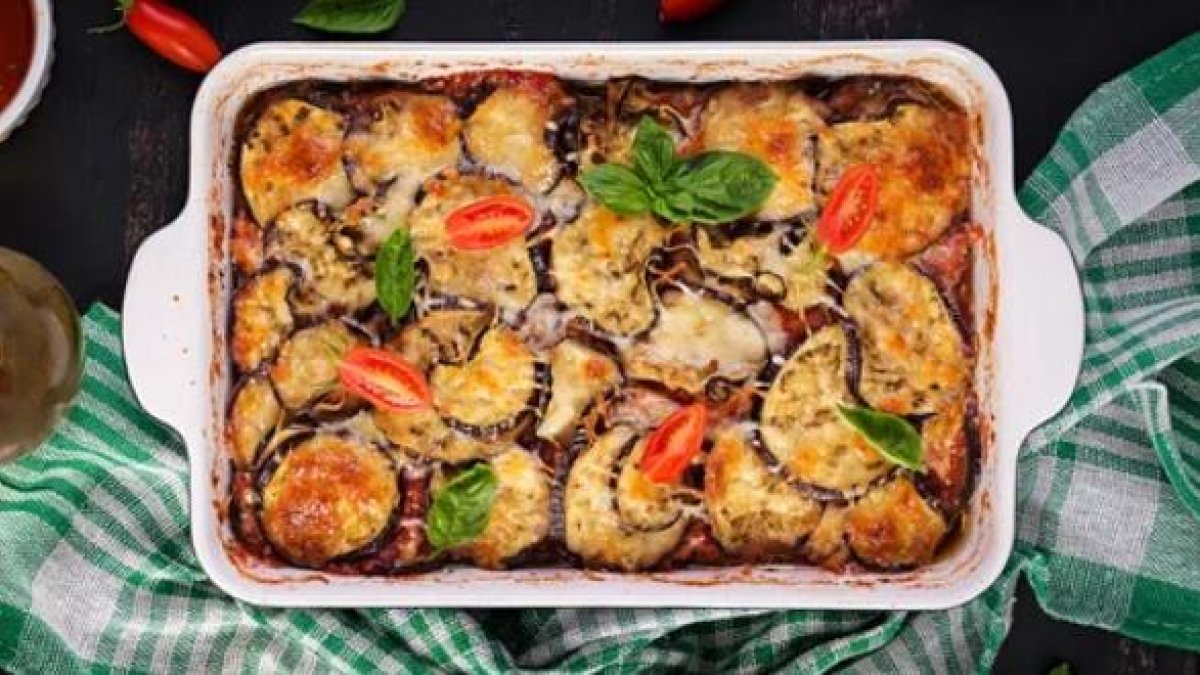Lasaña de berenjenas.