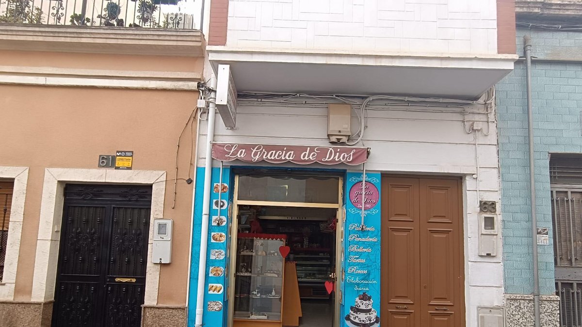 La pastelería La Gracia de Dios, en la calle Regocijos de Almería.