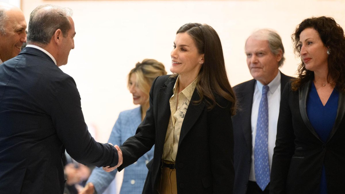 La reina Letizia en una visita anterior a Almería.