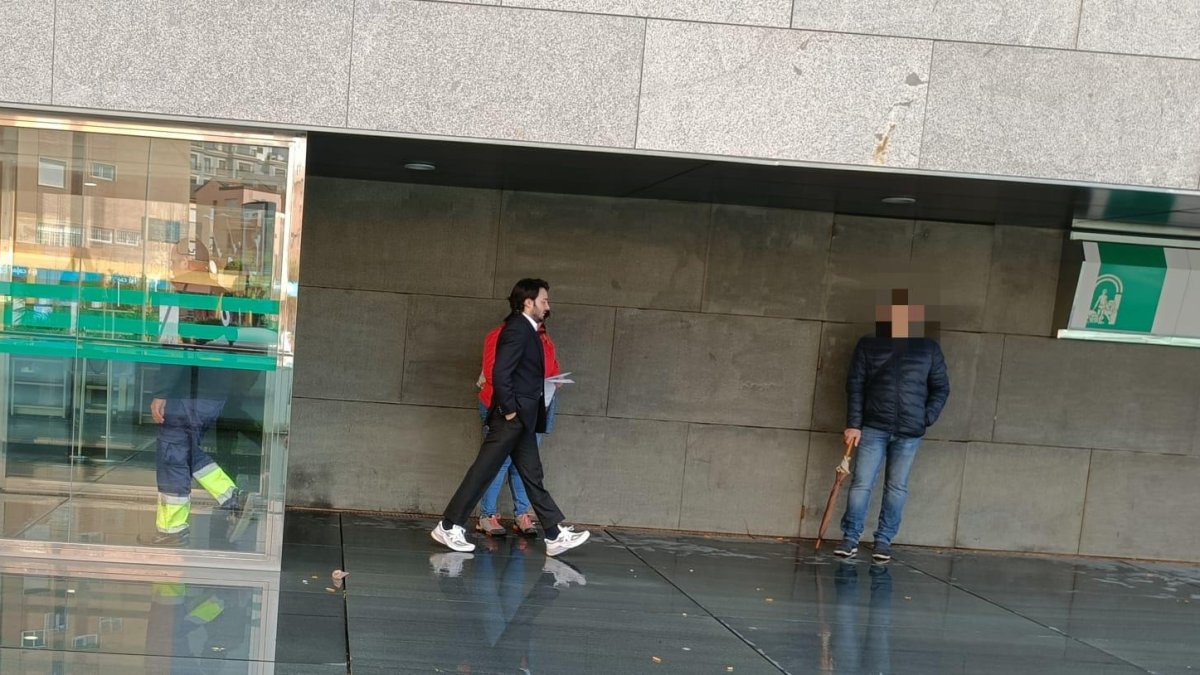 Kilian López abandona los Juzgados de Almería tras declarar.