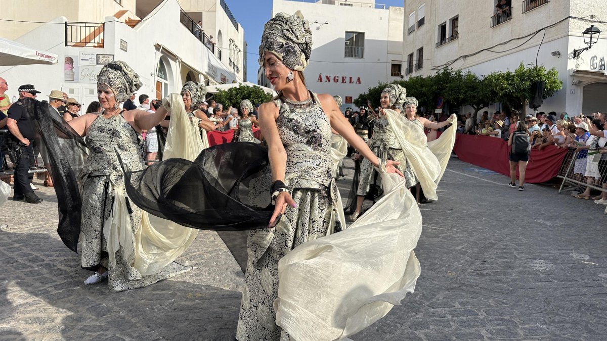 Gran Desfile de Moros y Cristianos de Mojácar en una edición anterior.