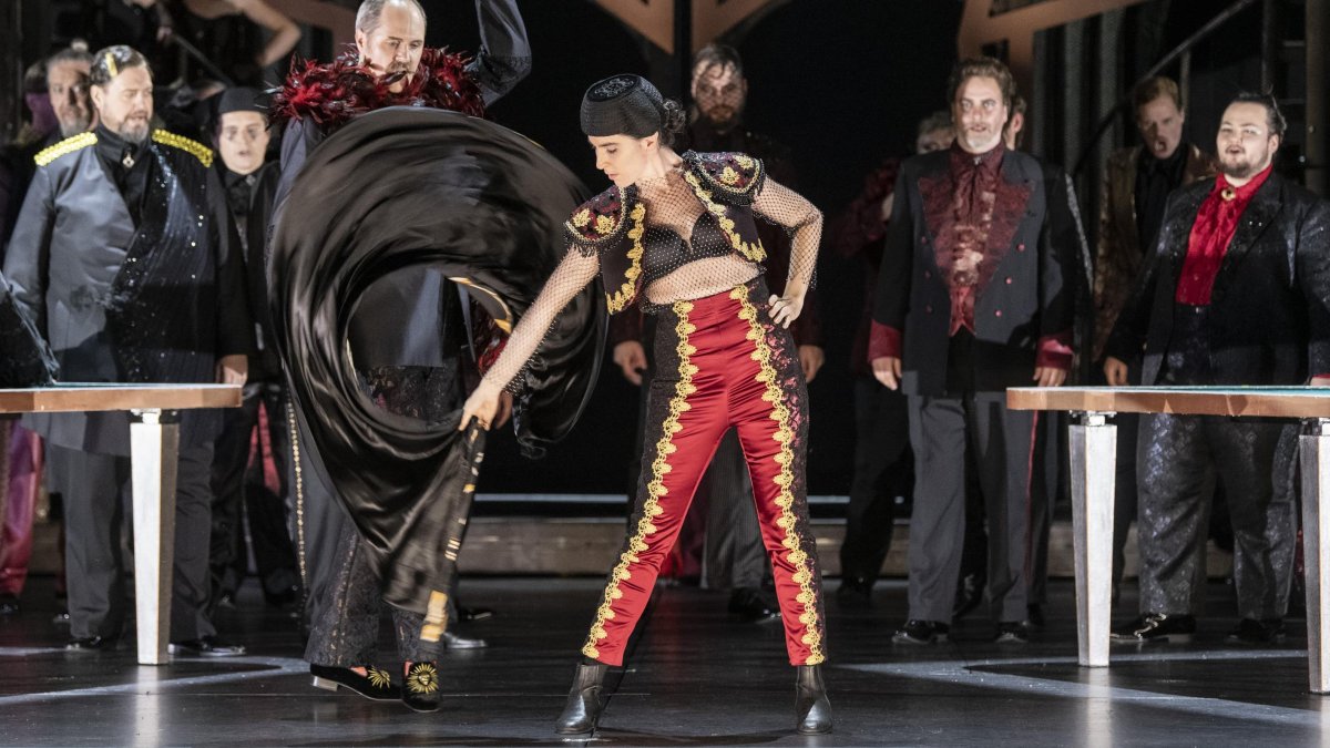 La actriz almeriense en la Ópera de Oslo