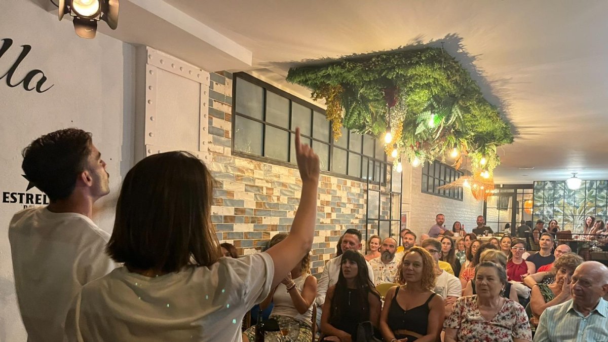 El 'show' de teatro improvisación de José Gabriel Fuentes y Marina Castiñeira en la edición del año pasado.