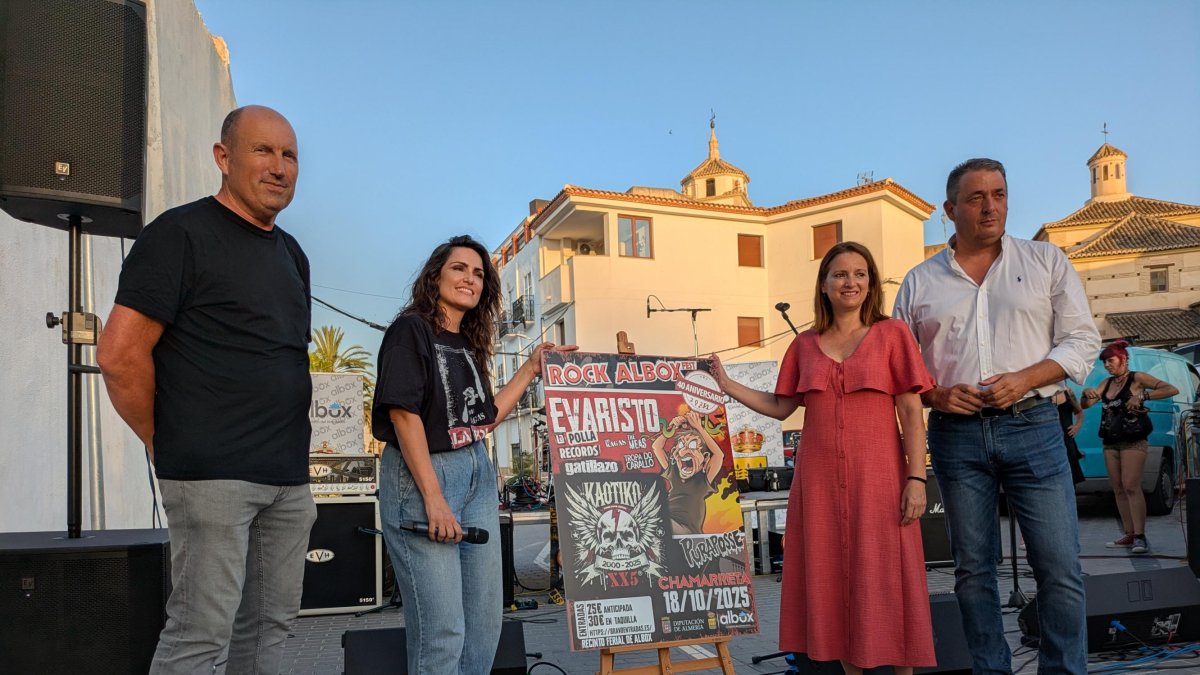 Presentación del cartel del 40 Rock Albox.