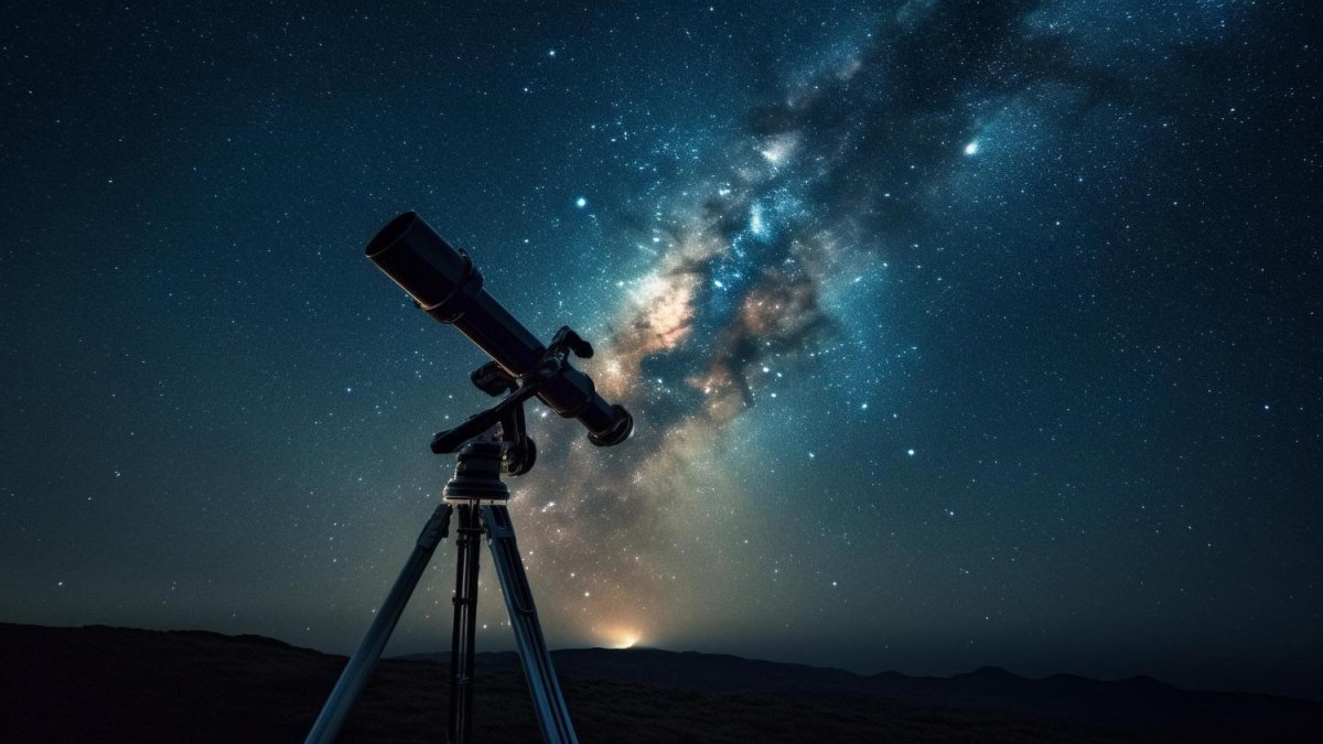 Telescopio para observar las estrellas.