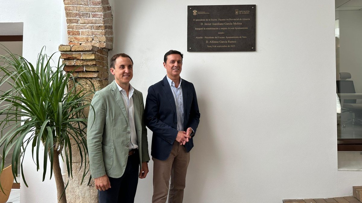 Inauguración de la rehabilitación del Ayuntamiento de Vera.