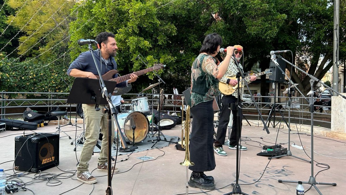 La banda Lua Nova, durante su participación en el festival solidario el pasado año.