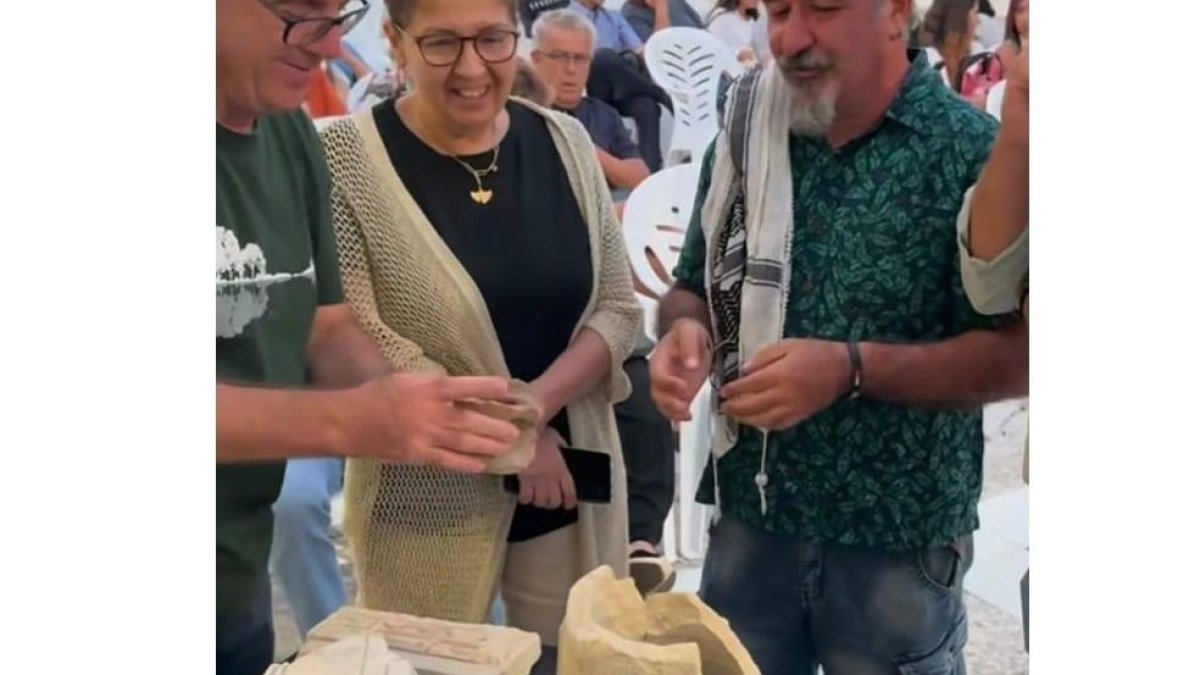 Imagen de la exposición de resultados de Mojácar la Vieja.