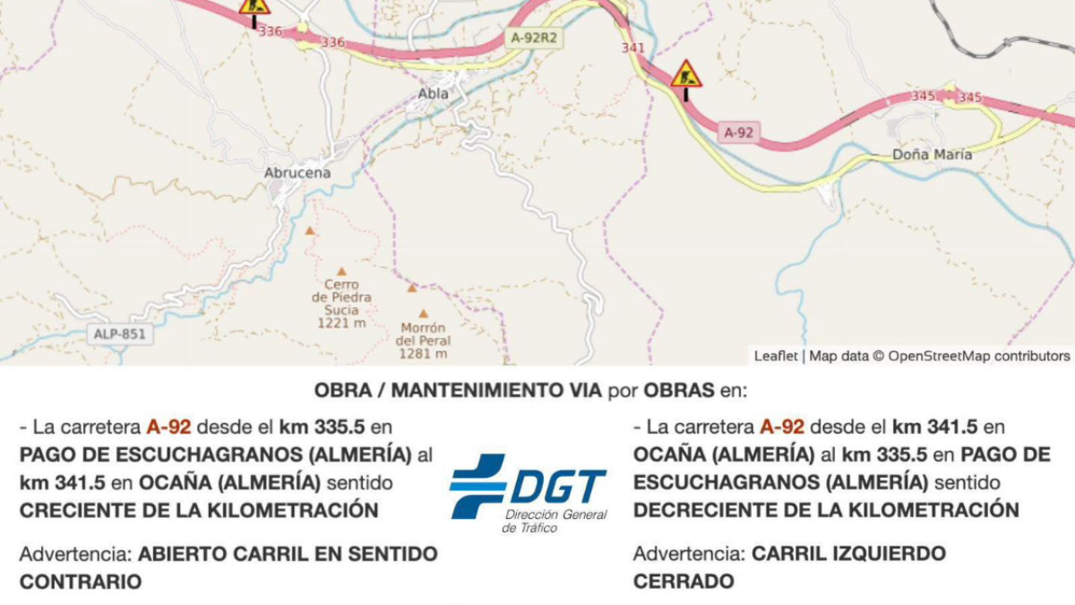 Imagen compartida en sus redes por el Ayuntamiento de Abrucena