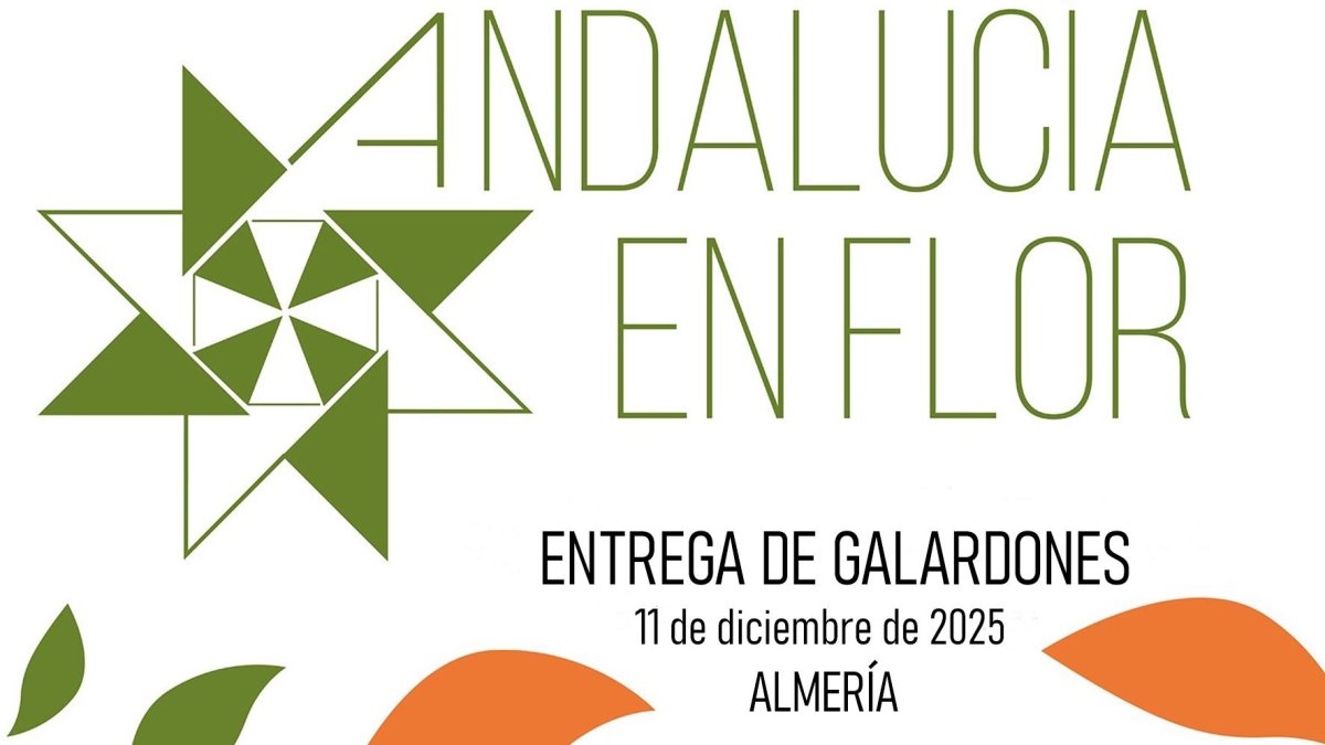 Cartel oficial de la VI entrega de galardones de ‘Andalucía en Flor’.