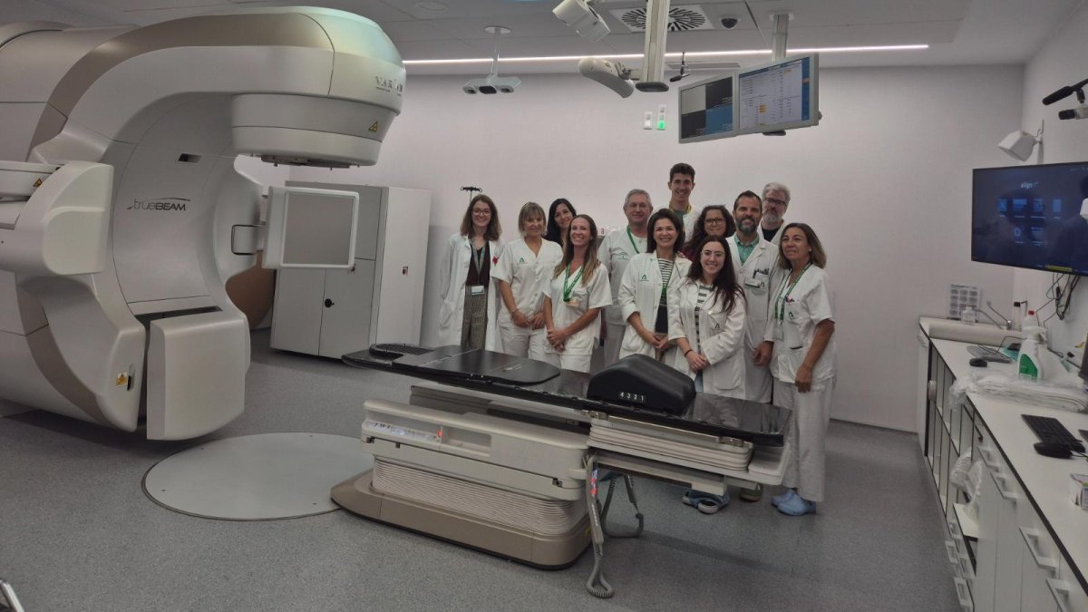 Equipo de trabajo de la Unidad de Oncología Radioterápica del Hospital Universitario Torrecárdenas