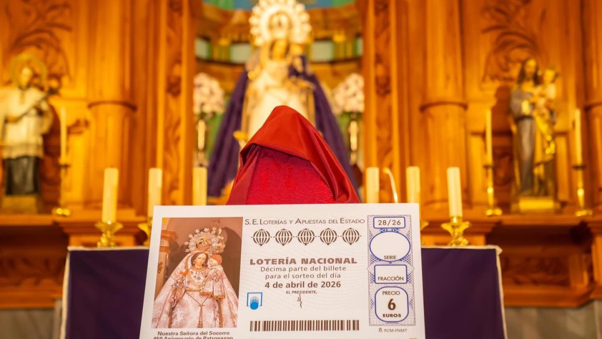 La Virgen del Socorro de Tíjola será imagen de la Lotería Nacional.
