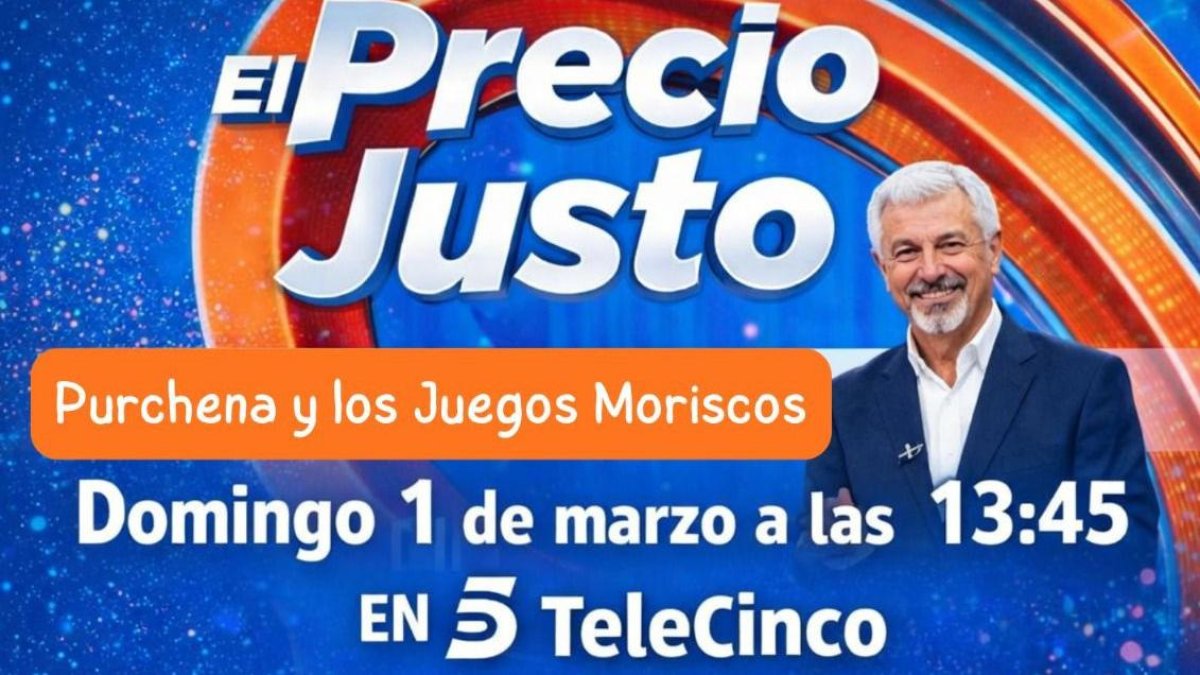 Cartel de la participación de los jóvenes de Purchena en el programa.