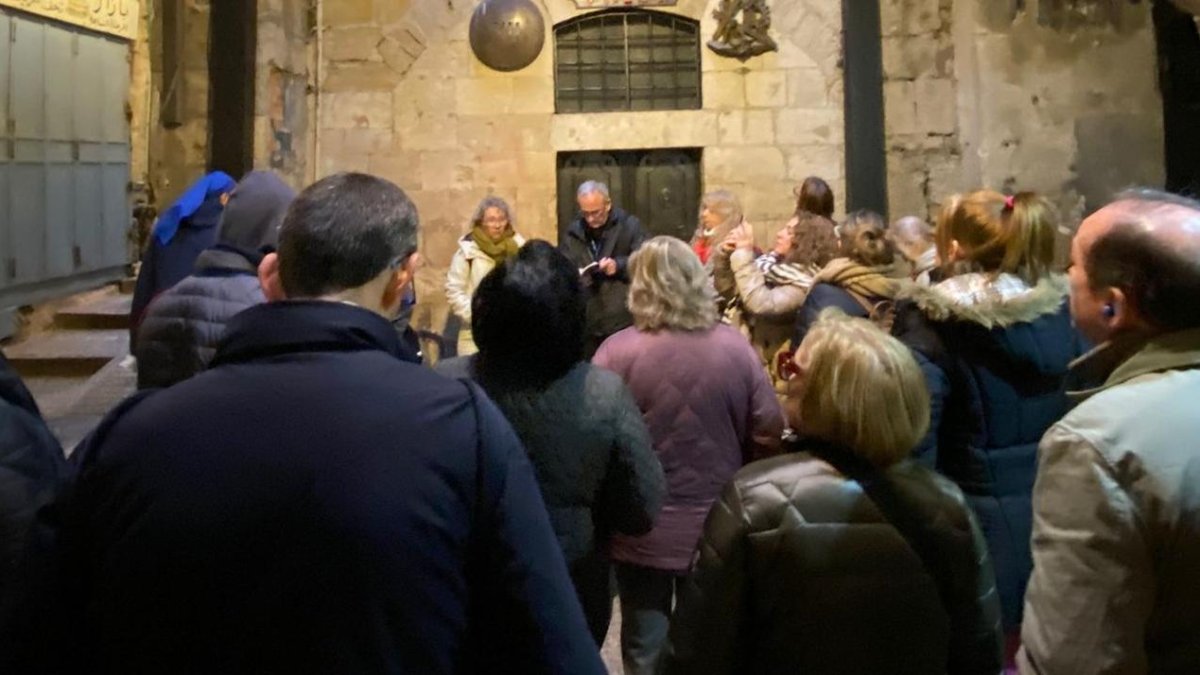 Imágenes de la expedición almeriense durante estos días en Tierra Santa.