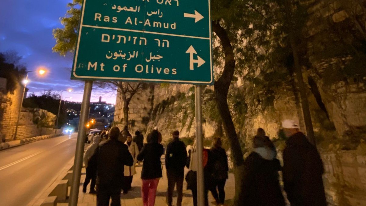 Imágenes de la expedición almeriense durante estos días en Tierra Santa.