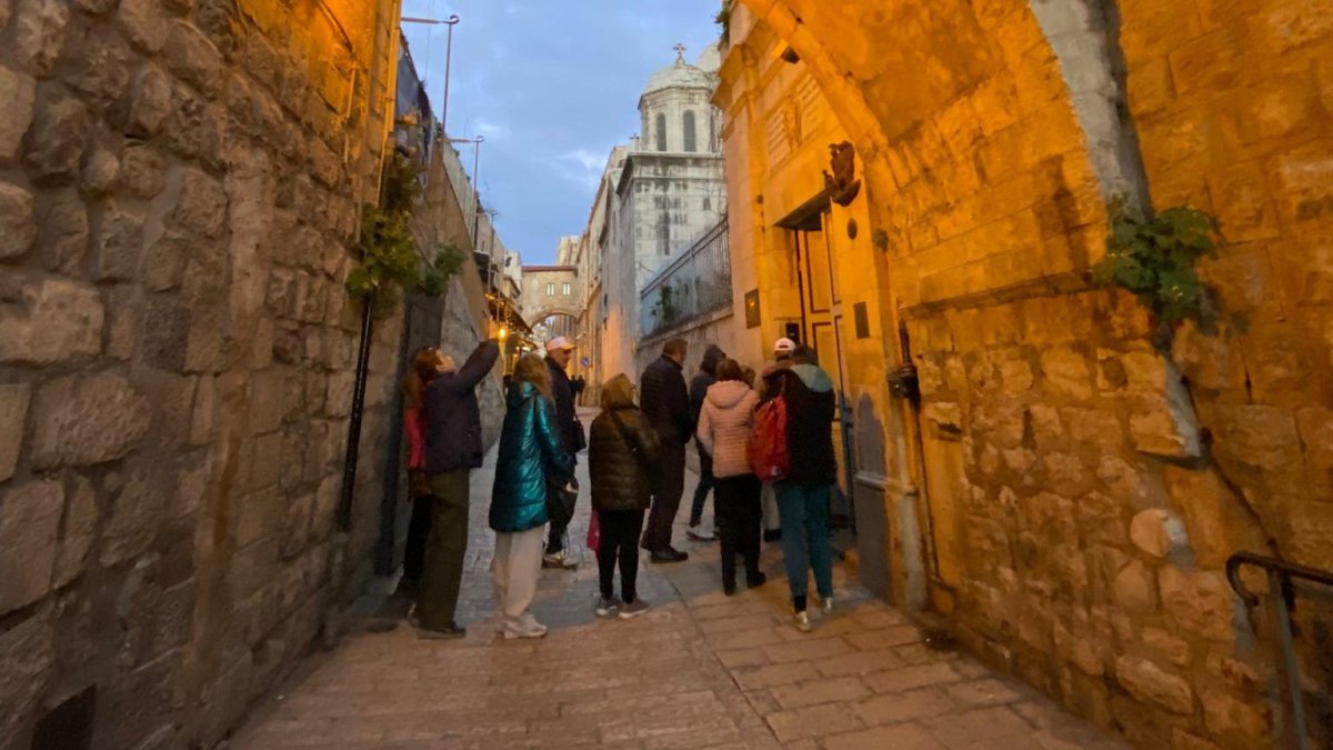 Imágenes de la expedición almeriense durante estos días en Tierra Santa.
