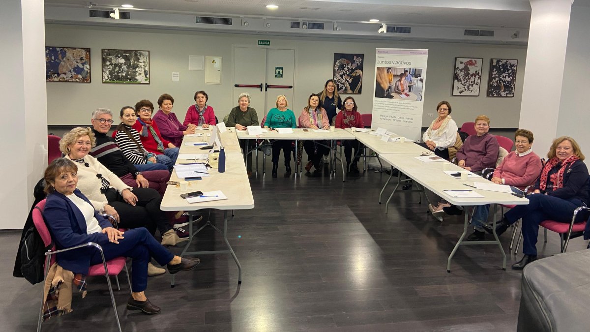 Los participantes del taller celebrado en febrero en el espacio de la Fundación Unicaja Almería.