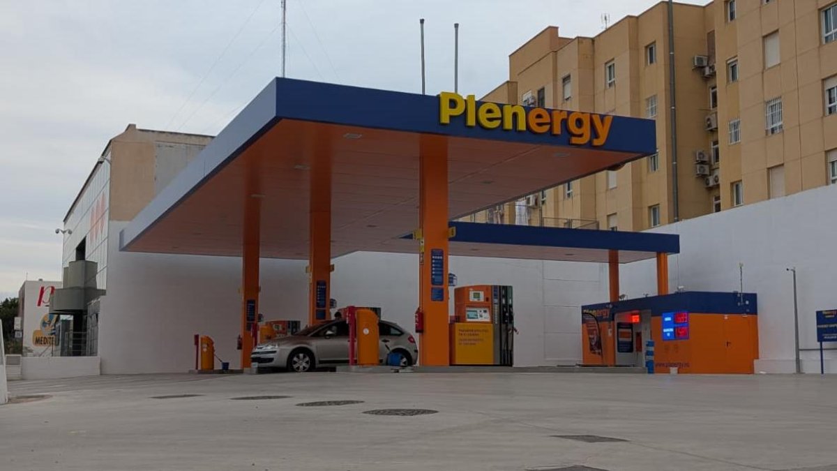 Una gasolinera de Almería.