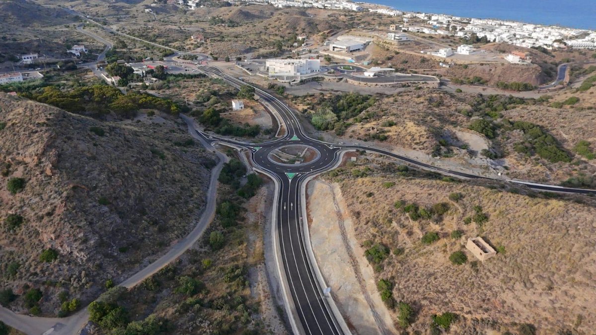 Imagen de la variante costera de Mojácar