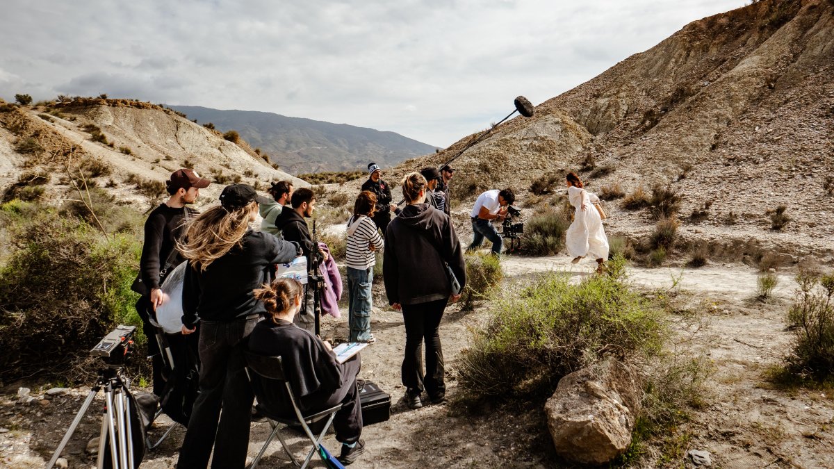 Rodaje en Tabernas del cortometraje almeriense ‘Pajarito’.