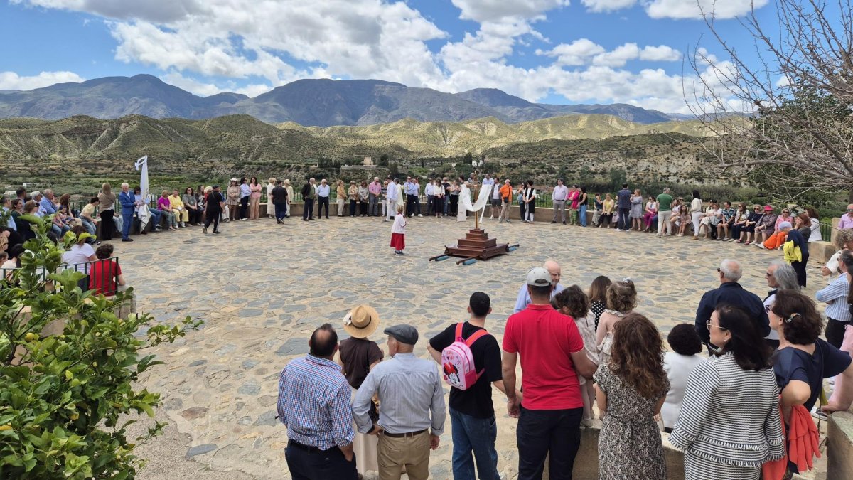Imagen de la fiesta de la Santa Cruz de Marchena.