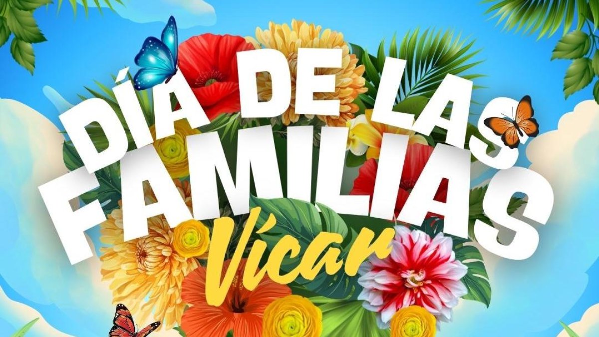 Cartel del Día de las Familias en Vícar