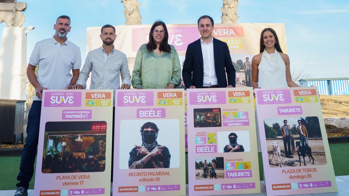 Presentación del cartel completo de SU VE Music Festival de Vera.