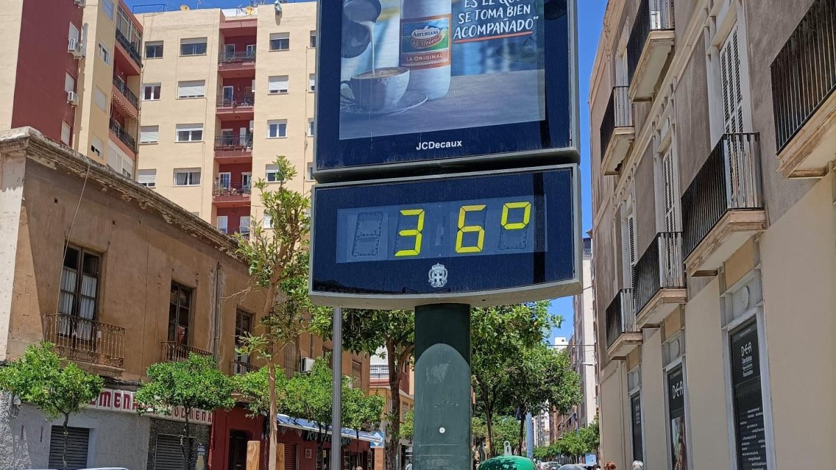 36 grados en Puerta Purchena este pasado viernes