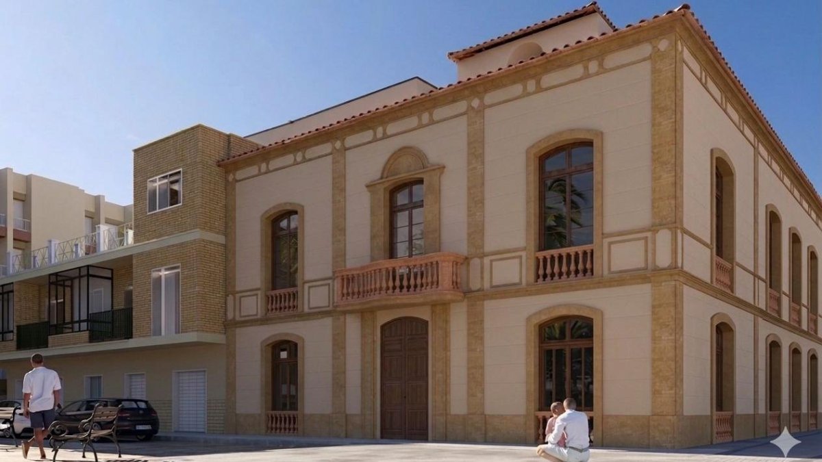 Imagen del antiguo Casino cedida por el Ayuntamiento de Huércal-Overa.