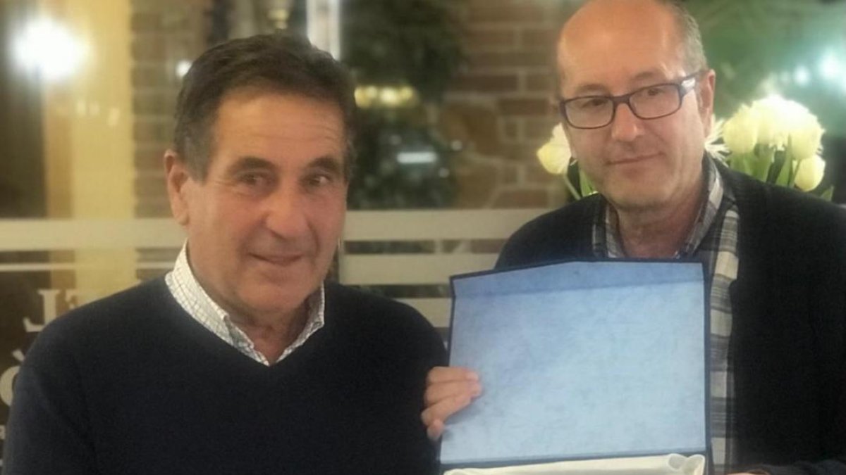 Una fotografía de Aníbal (izquierda) compartida por el Ayuntamiento de Sorbas.