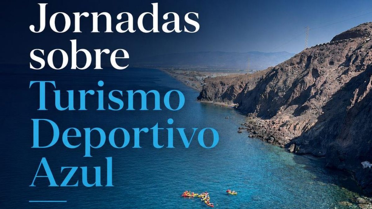Cartel de las jornadas de 'Turismo deportivo azul'