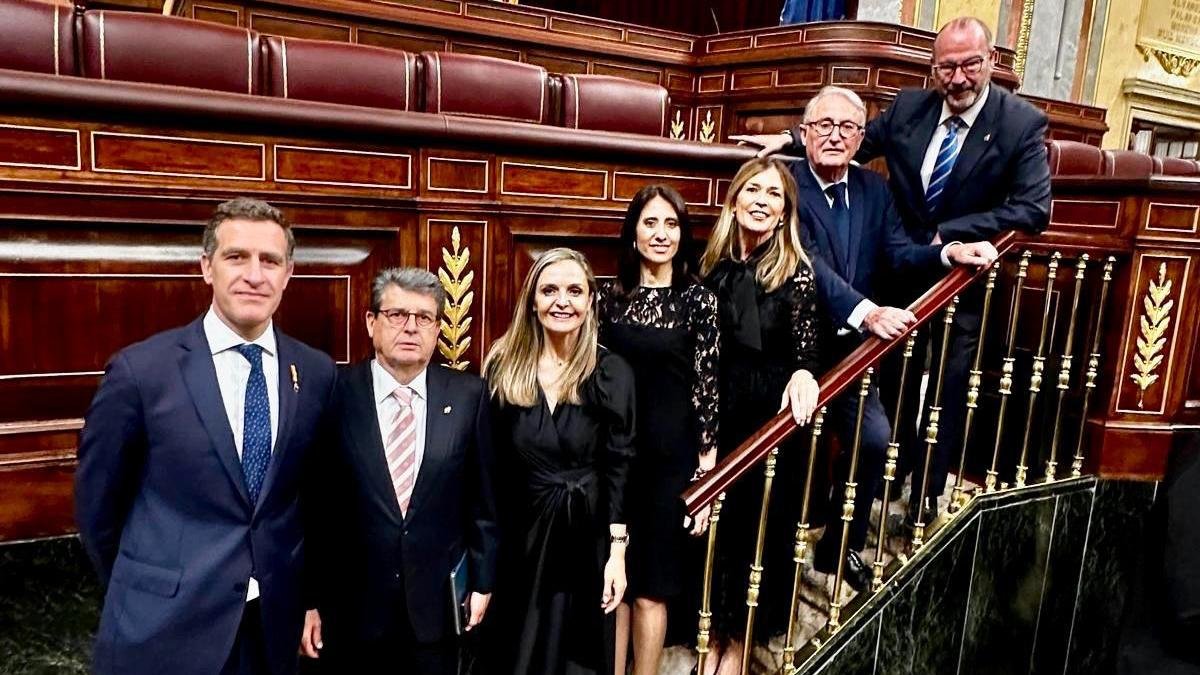 Los diputados y senadores del Partido Popular de Almería han sido testigos hoy de discurso del Papa León XIV