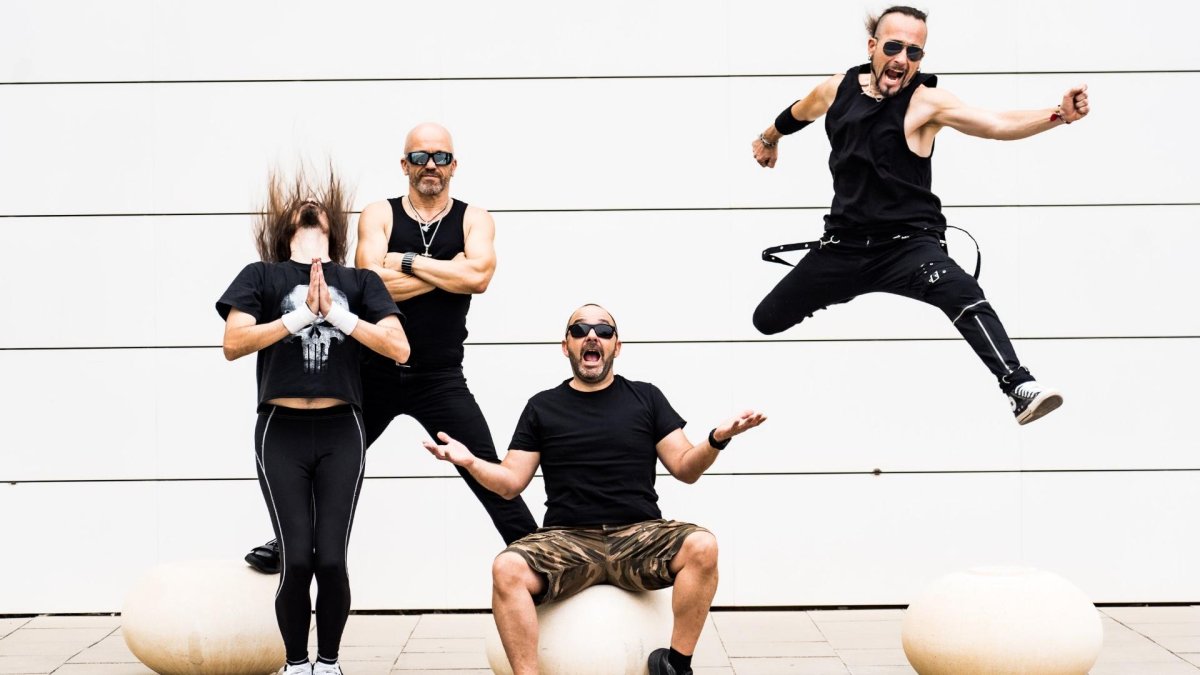 Los integrantes de Mister Sinmarc, banda almeriense de 'hard rock', en una imagen promocional.