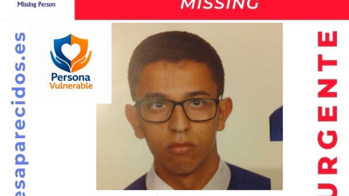 Cartel de búsqueda de Soufiane.