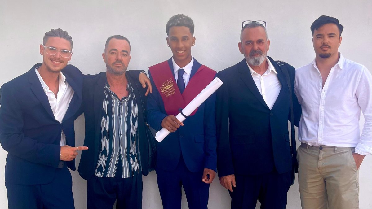 Los Reche Maldonado de izquierda a derecha: Pedro, Miguel, Pablo, Diego y Diego.
