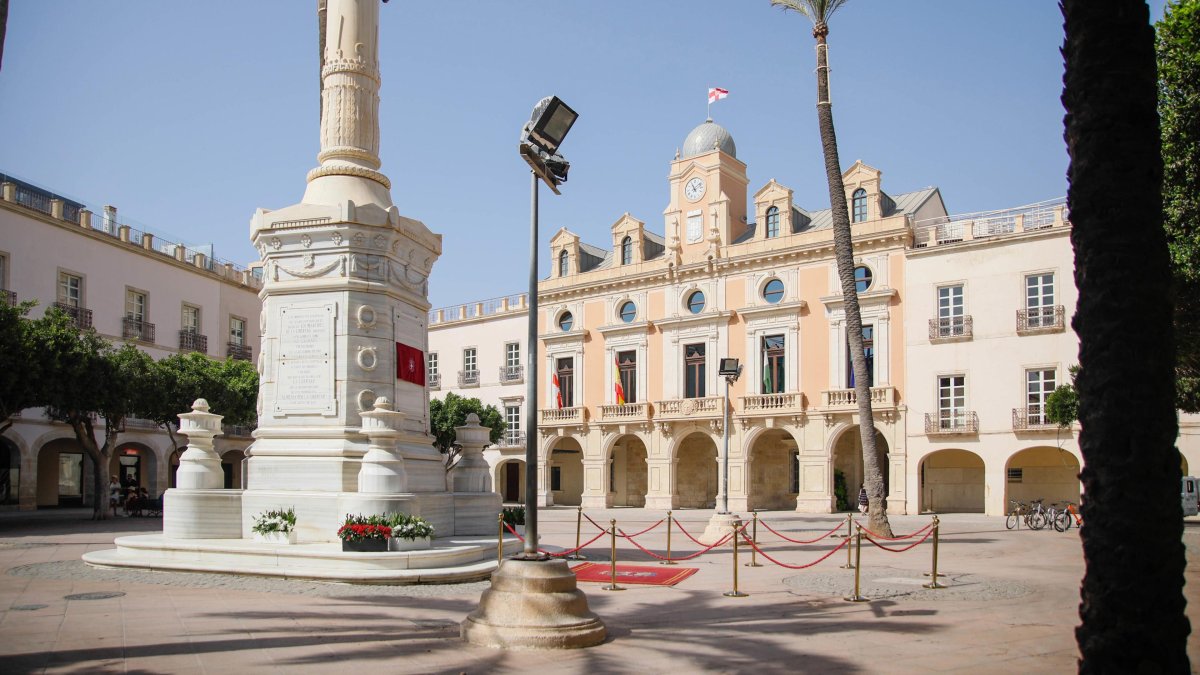 Imagen de archivo de la Plaza Vieja de Almería.