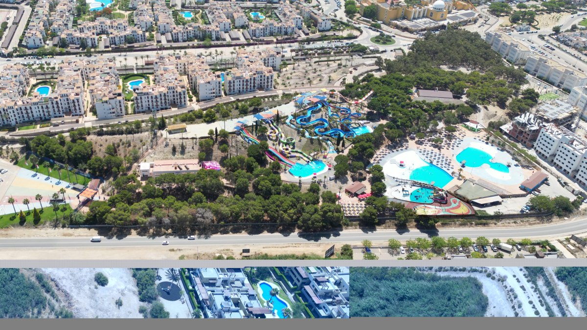 Vista aérea del Parque Acuático de Vera 'Aquavera'