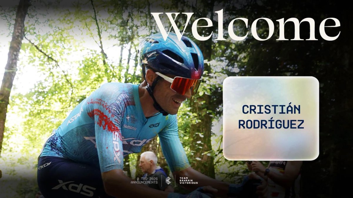 El 'Team Bahrain Victorious' ha anunciado el fichaje del ejidense Cristian Rodríguez para los dos próximos años.