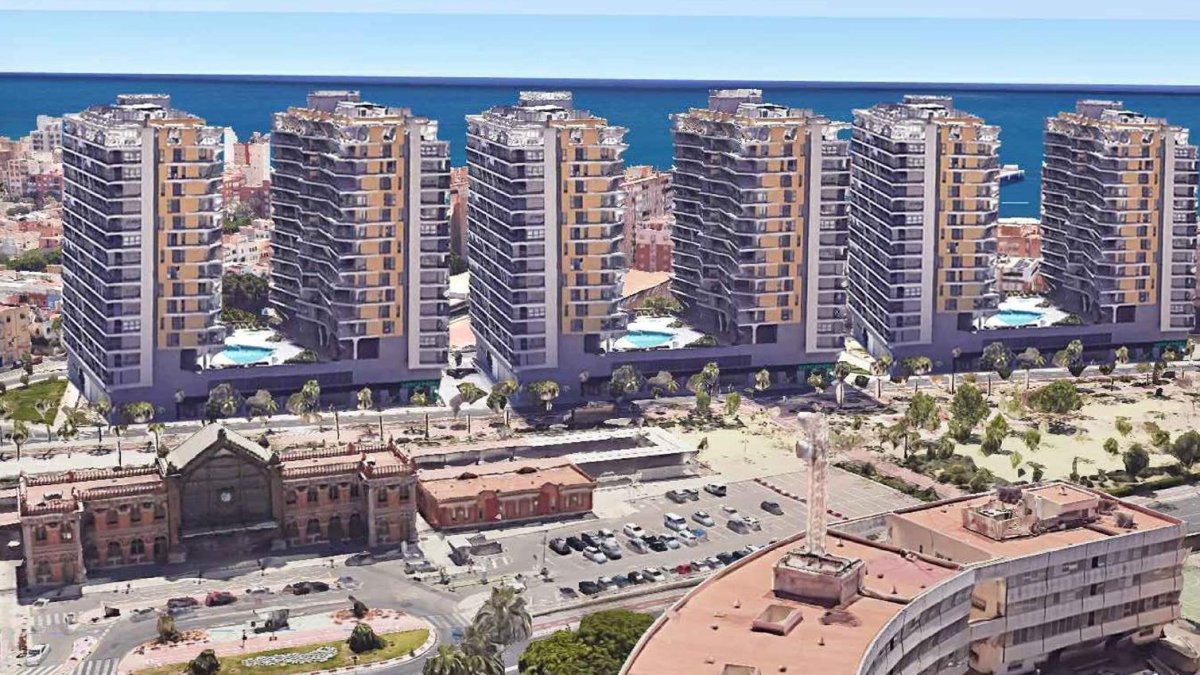 Así habría quedado el suelo del Toblerone en caso de edificar todo lo posible, algo que el Ayuntamiento pretende evitar.