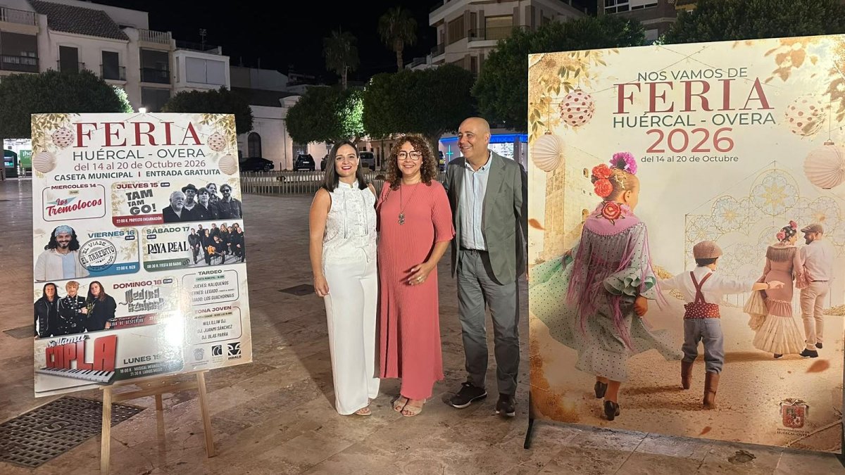 Presentación del cartel y programación de la Feria de Huércal-Overa 2026.