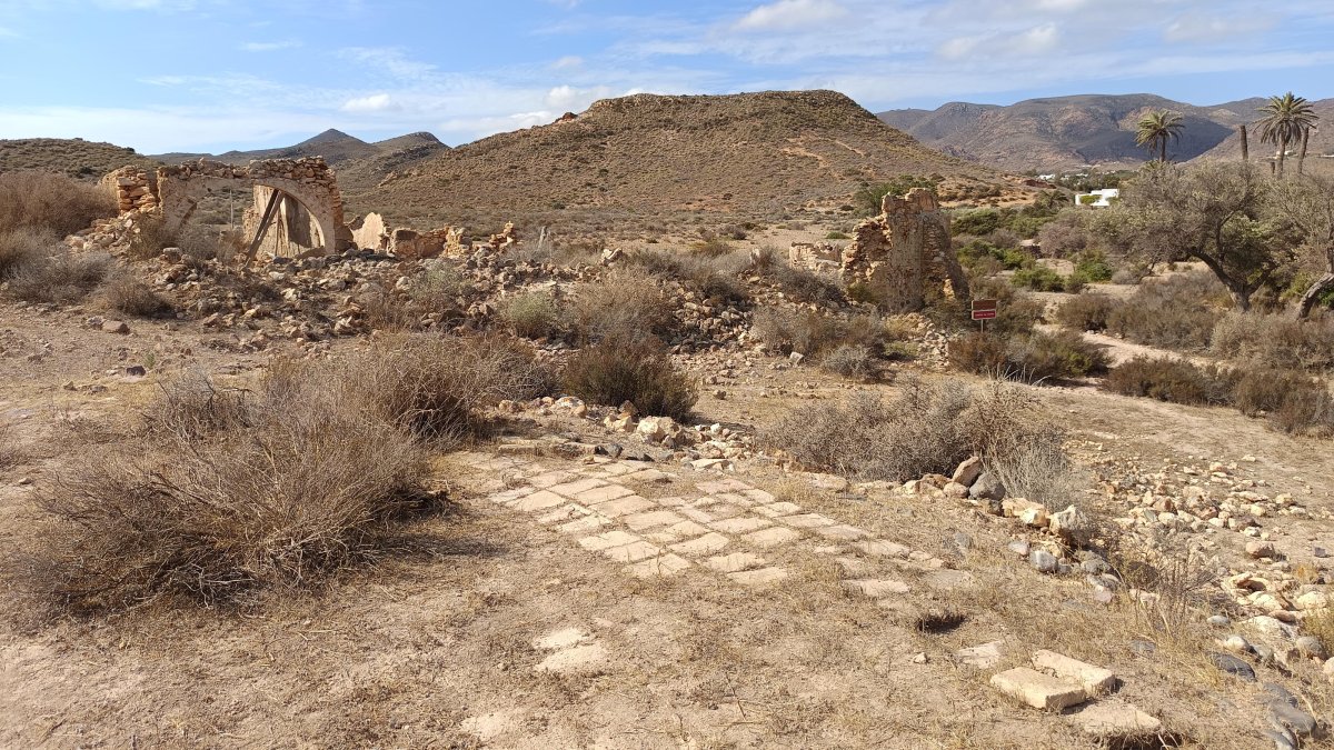 Imagen de parte del Cortijo La Unión, en el Valle de Rodalquilar.