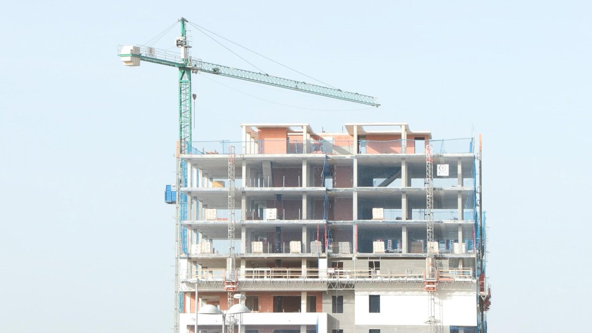 Imagen de archivo de un edificio en construcción.