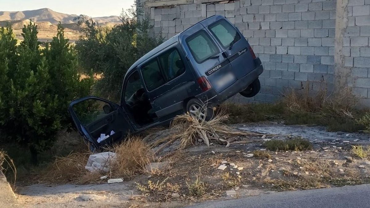 Vehículo recuperado por la Guardia Civil