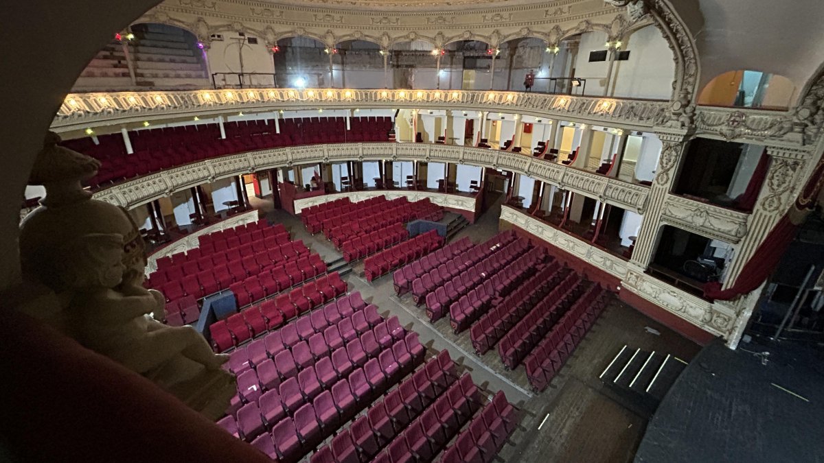 Imagen del interior del teatro tomada durante la visita concedida a los medios, este miércoles 30 de septiembre.