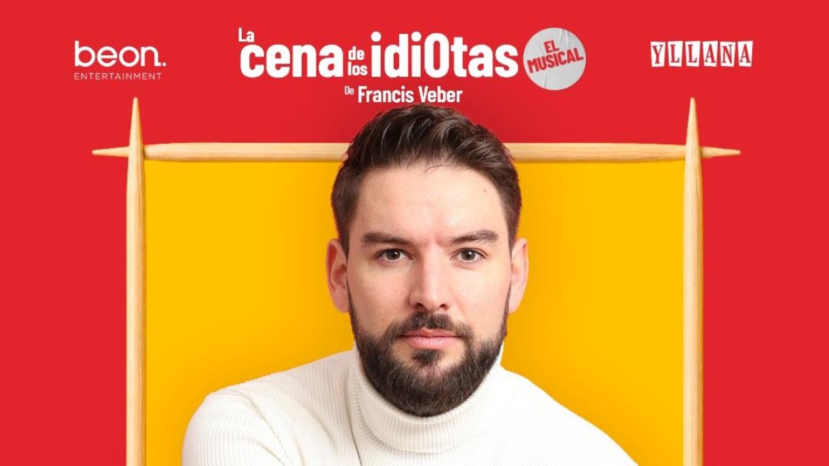 El actor almeriense Antonio Mañas, en una imagen promocional del musical 'La Cena de los idiotas'.