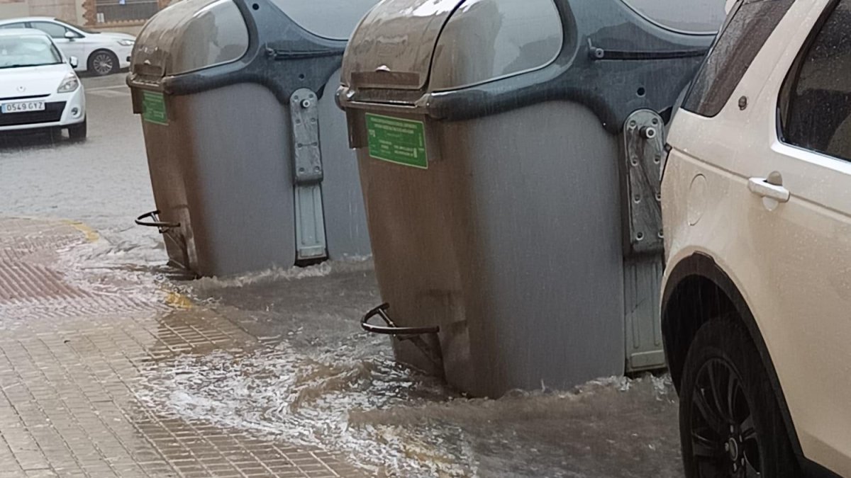 Calles inundadas en tan solo unos minutos